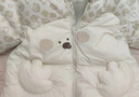 巴拉巴拉童装婴儿羽绒服冬季宝宝短款外套儿童上衣可爱萌男童女童 白色调00311 110 充绒量96g 实拍图