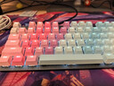 罗技（Logitech）K845机械键盘 有线键盘 办公电脑打字键盘  电竞游戏发光全尺寸个性化定制键帽 K845红轴+蓝色妖姬键帽+桌垫 实拍图