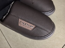乐拖轻奢 拖鞋男秋冬季保暖居家室内PU防水厚底防滑情侣棉拖鞋男 实拍图