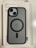 绿联 适用iPhone15手机壳 苹果15磁吸壳 MagSafe保护套 无线充电 防摔抗指纹防磨防震超薄 磨砂黑色 实拍图