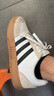adidas「T头鞋」GRADAS休闲网球文化板鞋男女阿迪达斯官方轻运动 白色/卡其色/黑色 41 实拍图
