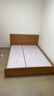 全友家居 北欧原木风板式床次卧室家用1.5米×2米现代简约双人床家具 实拍图