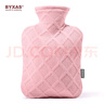BYXAS/百赛施德国TUV认证灌水暖水袋注水热水袋暖手宝 中号1.2L冰莓粉 实拍图