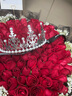 琐拉鲜花速递玫瑰花束求婚生日礼物送女友全国同城花店配送  99朵红玫瑰花束—皇冠女王款 实拍图