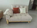 冬熊北欧原木风云朵可拆洗沙发日式直排小户型猫抓布艺沙发客厅实木沙 【可拆洗】实木沙发/大四人位3米 【旗舰版】猫抓布（紫罗兰+凝胶恒温海绵+竹炭海绵） 实拍图