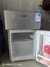 HYUNDAI（韩国现代）小冰箱迷你小型家用冷藏冷冻宿舍出租房办公室双开门二门电冰箱节能省电 56L银【日销过百+租房必备】 实拍图