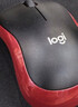 罗技（Logitech）M185鼠标 无线鼠标 办公鼠标 对称鼠标 黑色红边 带无线2.4G接收器 实拍图