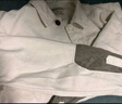 马登工装法式三袋夹克灯芯绒撞色拼接外套重磅纯棉白牛翻领上衣男春 米白色 2XL （偏大，建议拍小一码） 实拍图