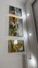 Sixpoetry 客厅装饰画现代简约沙发背景墙壁画轻奢三联晶瓷画大气高档挂画 福禄双收（铝合金外框） 晶瓷画左右50*70+中间100*70亮面 实拍图