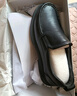 森达休闲皮鞋男牛皮软面一脚蹬套脚懒人鞋商务正装鞋JDZ03DM4 黑色 41 实拍图