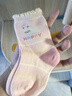 欧孕（OUYUN）儿童袜子宝宝男女童棉袜春秋冬季新生儿中筒袜 Happy小兔 1-3岁 实拍图