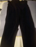 婧麒（JOYNCLEON）孕妇裤冬季外穿阔腿裤女欧棉加绒托腹休闲长裤黑色 L Jyk171683 实拍图