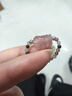 水晶碧玺和田玉戒指复古女生民族风碧玺石榴石装饰扳指礼物 碧玺草莓晶貔貅戒指 实拍图