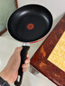 炊大皇平底锅不粘锅家用牛排煎蛋煎锅26cm少油烟磁炉通用中国红WG46277 实拍图