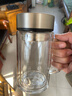 京东京造 茶杯 双层玻璃茶水分离泡茶咖啡杯子带把手大容量500ml 实拍图