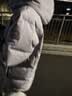 李宁防泼水鸭绒短羽绒服女子秋冬棉感舒适保暖连帽运动外套AYMV776 实拍图