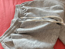 回力裤子秋季男宽松休闲裤男潮流阔腿裤百搭直筒裤运动长裤灰色XL 实拍图