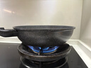 Kitchenart 韩国原装进口不粘锅炒锅麦饭石锅 烹饪平底无油烟炒菜锅燃气明火电磁炉通用家用厨具 【原款】红标28CM韩国进口+可立盖【1-2人】 实拍图