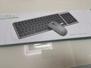 前行者（EWEADN）无线蓝牙键盘鼠标套装双模低音笔记本台式电脑商务办公打字便携超薄剪刀脚设计可充电键鼠套装外设 金属银【键鼠套装】全系统兼容-多设备连接 实拍图