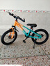 凤凰山地自行车男女变速山地车碟刹青少年儿童自行车学生单车 星际 橙蓝【单速+辐条轮】 18寸【适合120-155cm】 实拍图
