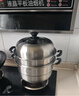 九阳（Joyoung）蒸锅不锈钢蒸锅家用炖汤蒸馒头包子鱼三层大容量汤锅28cm 实拍图
