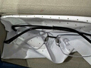 依视路（ESSILOR） 新款商务男镜架时尚镜框女配依视路镜片近视定制眼镜网上配镜 金属-全框-2023SV-银色 镜框+依视路A4防蓝光1.60现片 实拍图