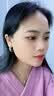 DAVA奥特莱斯特价18K金三生三世镶钻耳环高级感耳扣耳钉耳圈耳饰女 251三生三世镶钻耳钉 实拍图