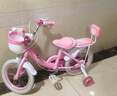 永久儿童自行车3-8岁小孩脚踏单车宝宝中大童女孩公主款童车 【升级-白胎】小猫粉+护具礼包 14寸 实拍图