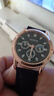 【网红爆款】商务腕表石英运动表休闲皮带男女手表 黑色 实拍图