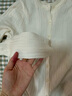 优衣库女装精纺美利奴羊毛罗纹圆领针织短开衫/25秋冬新款478336 01 乳白色 M /160/84A 实拍图