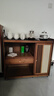 木马人移动茶桌家用小茶台竹木茶车茶几茶具套装自动烧水壶一体茶水柜 【乌金石面板】茶色-80长单抽单门+煮茶款全自动电器 实拍图