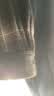 优衣库男装女装法兰绒格子衬衫长袖衬衣休闲薄外套480768 09 黑色 L 实拍图
