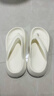 俞兆林（YUZHAOLIN）人字拖女外穿厚底踩屎感夹脚拖外穿沙滩鞋 YQ690 白色 36/37 实拍图