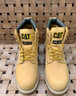 CAT卡特经典大黄靴马丁靴男士牛皮钢头防撞固特异耐磨高帮鞋P89162 黄色 40 实拍图