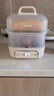 美的（Midea）【政府补贴】煮蛋器蒸蛋器双层家用迷你小蒸锅 早餐鸡蛋羹自动断电防干烧便携式家用MZ-ZDE2015D 实拍图