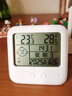 德力西电气（DELIXI ELECTRIC）家用室内温度计带笑脸婴儿房闹钟计时电子数显温湿度计温度表 实拍图