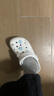 CROCS卡骆驰洞洞鞋贝雅男鞋女鞋轻便耐磨一脚蹬拖鞋休闲鞋|10126 白-100 37 /38(230mm) 实拍图