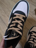 乔丹女鞋板鞋皮面小白鞋厚底增高革面休闲鞋女款运动鞋 实拍图