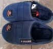 大嘴猴（paul frank）棉拖鞋男士秋冬季室内家居拖鞋毛绒保暖厚底棉鞋男款深蓝270PF607 实拍图