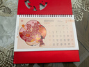 朗捷（longe）台历2026年日历马年月历大格子书写计划本式年历简约办公桌面日历摆件桌历定制 红色-福气满满（2026年） 实拍图