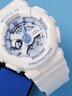 卡西欧（CASIO）Baby-g女表防震防水双显石英表多功能时尚运动学生礼物推荐 清爽蓝白BA-110XBE-7A 实拍图