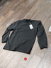 京东京造长袖T恤摇粒绒秋冬加绒冲锋衣半高领卫衣叠穿打底 黑色 2XL 实拍图