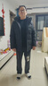雅鹿鹅绒羽绒服男短款连帽可拆卸保暖外套冬装新款男士加厚大鹅防寒服 黑色 2XL (185) (适合150斤-165斤) 实拍图