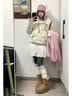 趣米乐韩版白色波点潮流棉服女秋冬季新款加厚羽绒面包服保暖棉袄子外套 白色 M 实拍图