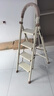 誉丰嘉美梯子家用折叠人字梯加厚铝合金梯多功能登高爬梯扶梯楼梯工程梯 【大XD加厚铝合金踏板】四步梯【奶油白】 实拍图