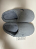 京东京造【厚底防滑】棉拖鞋男秋冬拖鞋室内居家毛拖保暖半包深灰色44-45 实拍图