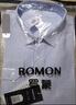 罗蒙（ROMON）长袖衬衫男商务休闲条纹衬衣男士职业正装外套男装RCS2K08-1841 实拍图