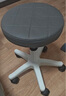 美容院凳子滑轮旋转升降圆凳化妆梳妆凳美发美甲理发椅吧凳大工椅 深灰色29cm座面可升降38cm-48cm 实拍图