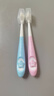 英国DR.WLEN迪王儿童牙刷1-2-3-6岁幼儿宝宝婴儿蓝粉万软毛呵护清洁乳牙刷 实拍图