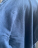 优衣库男装女装柔软圆领T恤/休闲长袖上衣25秋冬新款479783 67 海蓝色 M /170/92A 实拍图